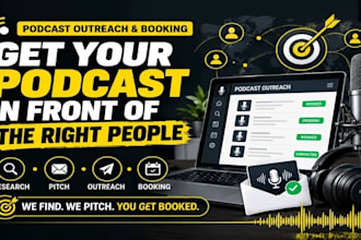 do podcast guest booking, podcast outreach for business and entrepreneurship