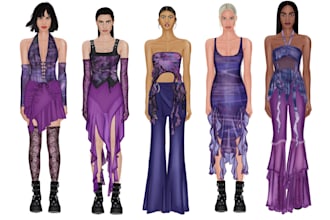 create fashion illustration collection