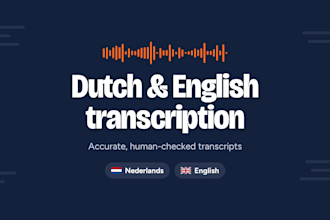 create dutch and english subtitles and transcripts