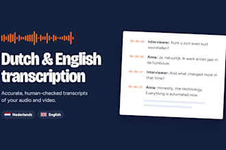 create dutch and english subtitles and transcripts