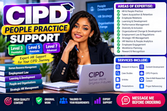 write content on cipd level 3 5 and 7