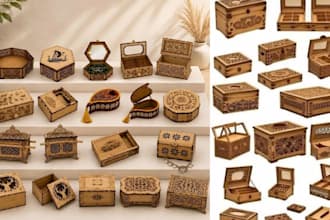 design custom laser cut boxes and organizers with svg dxf