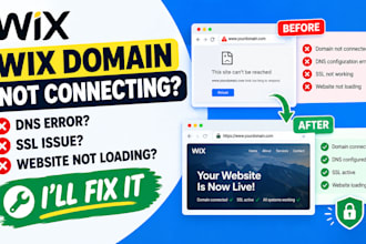 fix your wix domain connection, dns, ssl and website connection issues cloudfare