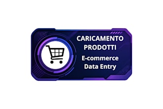 do product listing and ecommerce data entry in italian