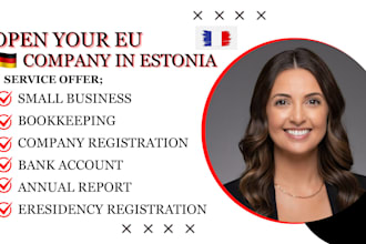 support estonian eu company registration annual report and accounting