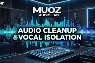 clean audio, remove background noise, and isolate vocals