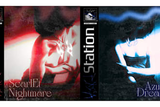 design a custom album cover or static visualiser art