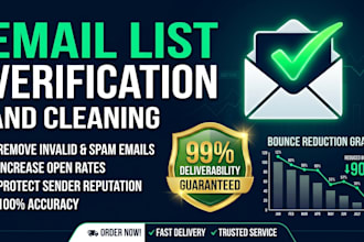 verify and clean your email list to remove bounces