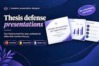 create a professional powerpoint for your thesis defense