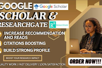 increase and backdate google scholar citations using researchgate and journals