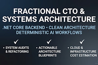 be your fractional cto and software architect