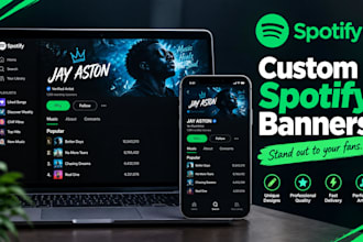 custom spotify banners and header artwork for musicians