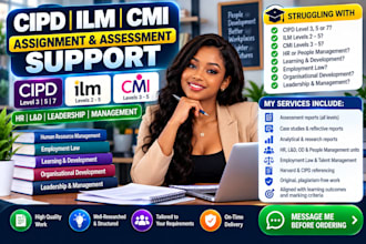 write cipd level 3, 5, 7, ilm, and HR reports