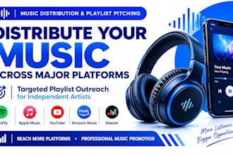 distribute and promote your music to spotify, apple music and more