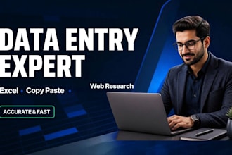 do accurate data entry, arrang data and excel data entry