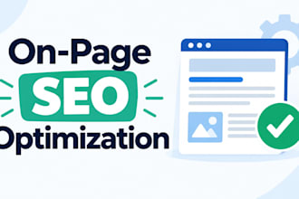 provide monthly on page and off page SEO services