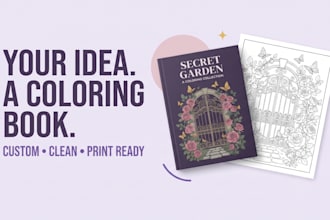 design custom coloring books, coloring pages and mandalas