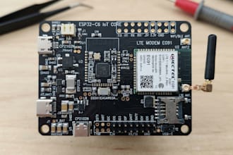 design compact esp32 c6 iot pcb with wifi, lte modem and signal integrity