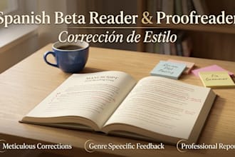 be your native spanish beta reader and proofreader