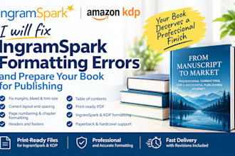 fix ingramspark formatting errors and prepare your book for publishing