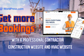 construction contractor website lead gen quote form seo hvac website design