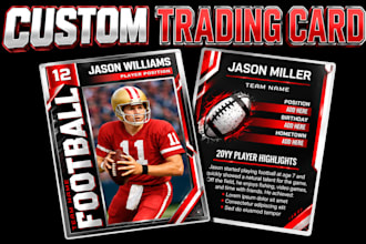 design sports trading card, player cards, sports card template, gaming cards