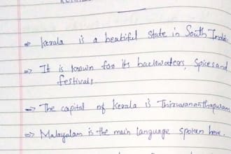 do handwritten assignments and neat notes in digital