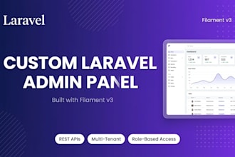 build a custom laravel admin panel with filament v3