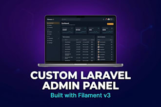 build a custom laravel admin panel with filament v3