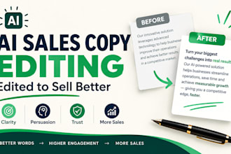 do ai sales copy editing to boost conversions clarity persuasion trust sales
