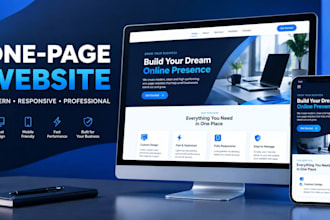 create a responsive one page website