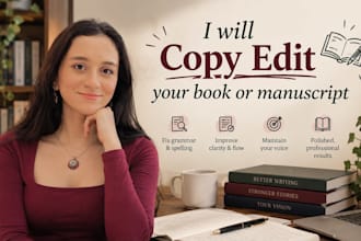 copy edit your book or manuscript