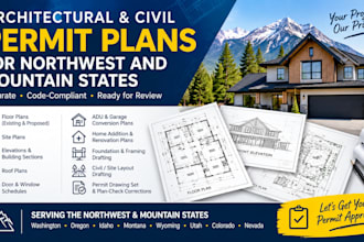 permit ready architectural drawings and site plans