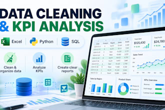 clean, organize and prepare your excel or CSV data
