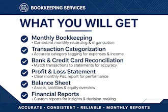 be your expert bookkeeper and accountant
