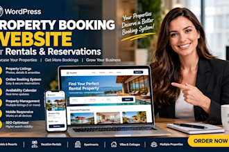 create a wordpress property booking website for rentals and reservations