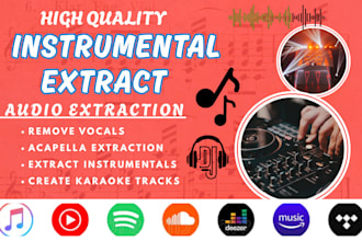 extract vocals with the best method for instrumental