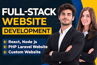 be your full stack developer for node js custom web development