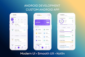 develop a custom android app using kotlin and firebase