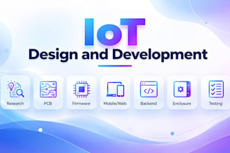 develop iot firmware, cloud and mobile apps for esp32, stm32 and arduino