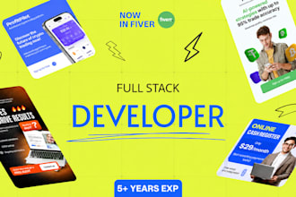build full stack and front end website developments