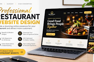 design a restaurant website with online ordering and reservation system