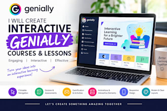 create interactive genially courses and lessons