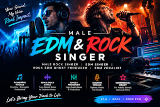 male edm singer male rock singer rock edm ghost producer edm vocalist