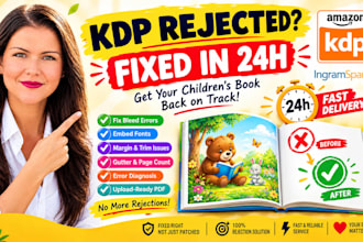 fix your KDP children book interior rejection errors fast
