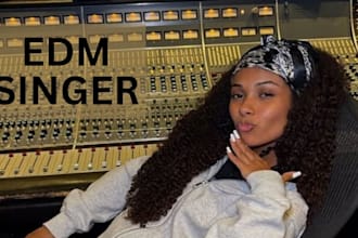 female edm singer female pop singer edm vocal pop female vocal custom cover song