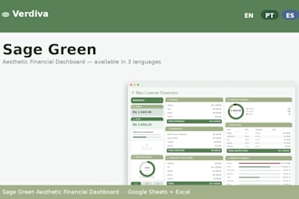 design an aesthetic google sheets budget template and custom excel dashboard