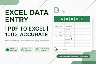 do data entry, copy paste, data scraping, email leads, pdf to excel data