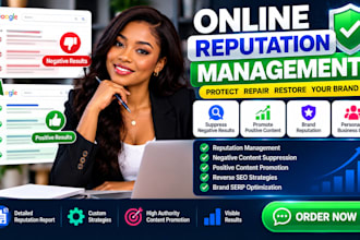 do online reputation management, ORM, services to suppress negative links