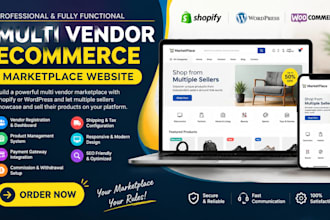 build a shopify wordpress multi vendor ecommerce marketplace website store